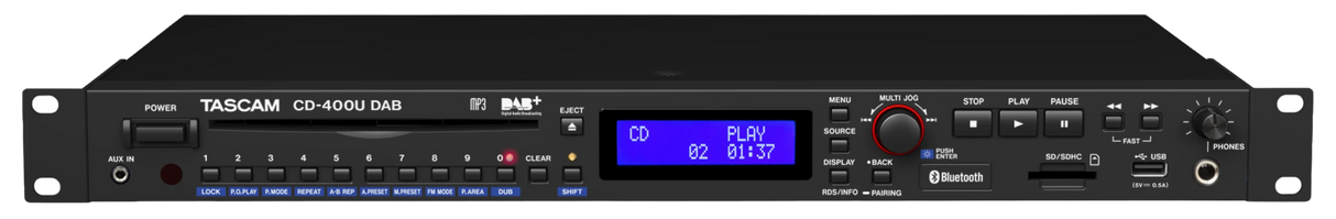 CD400U CD/SD/USB Player with Bluetooth® receiver and FM/AM tuner