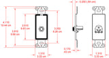 DB-14F 1/4" Phone Jack on Decora® Wall Plate