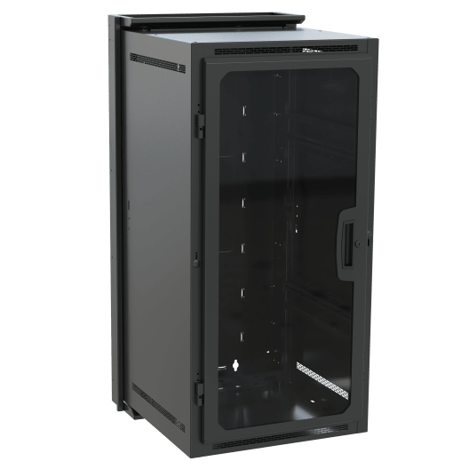 DWR2426PD 24RU & 26" Deep Pivoting Wall Rack with Plexi Door