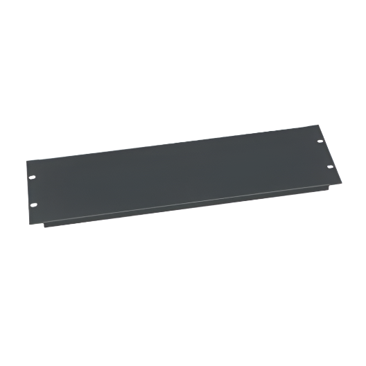 EB3 3 RU Blank Rack Panel, Steel Flanged
