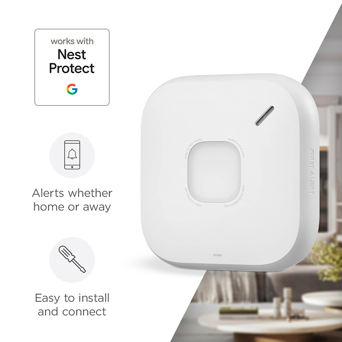 SC5 Smart Smoke & CO Alarm Hard Wired Works W/Nest
