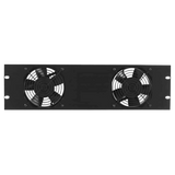 FW23 Fan Panel 3U (2) 4" Whisper Fans 50cfm Each Fan Guards