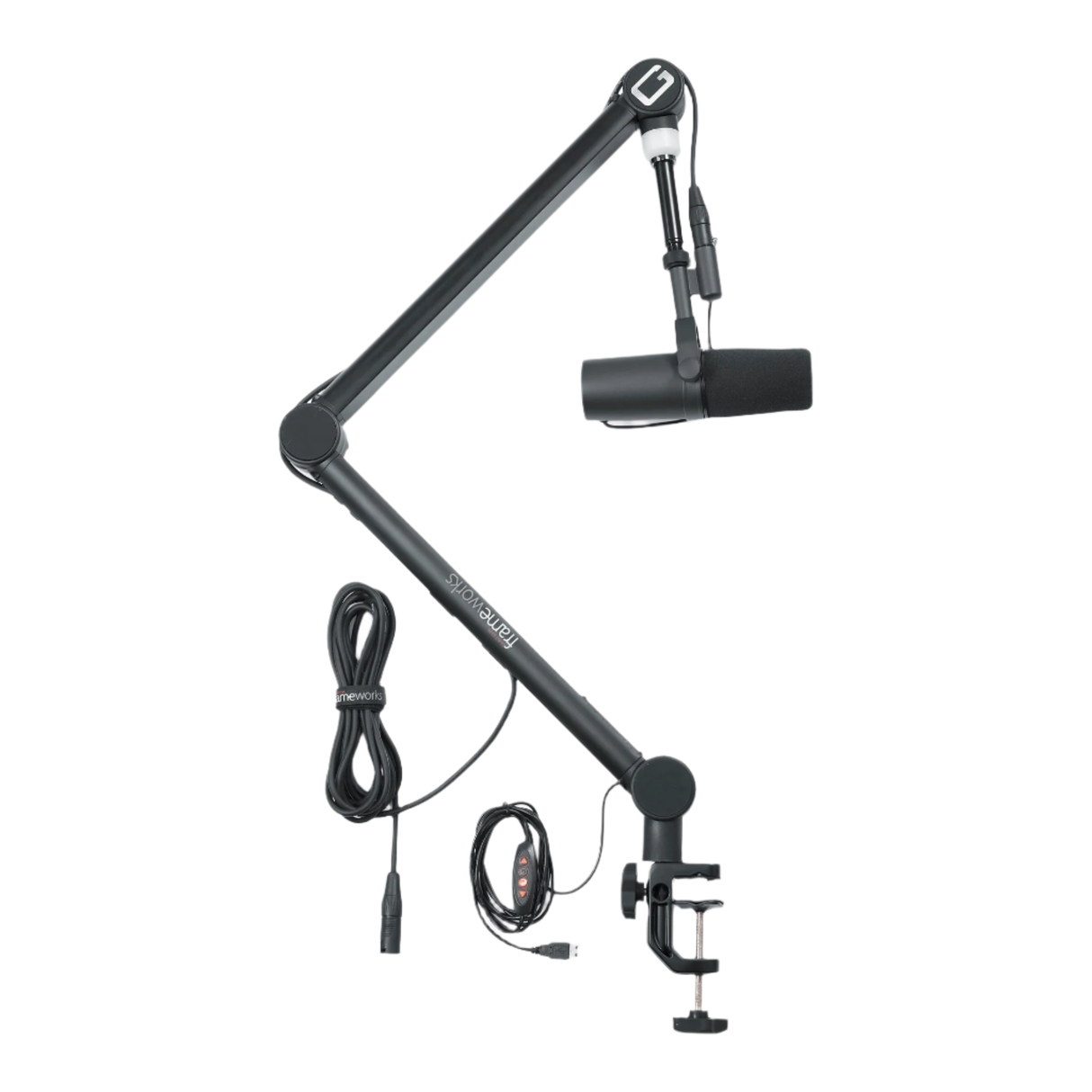 GFWMICBCBM4000 Professional Broadcast Boom Mic Stand W/ LED Light