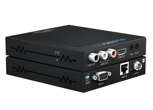 HEX70CS-RX Hdbaset Receiver- 70m (4k 60 4/4/4 Up To 40m), Rs-232 Pass Through, Bi-Directional Ir, Bi-Directiona