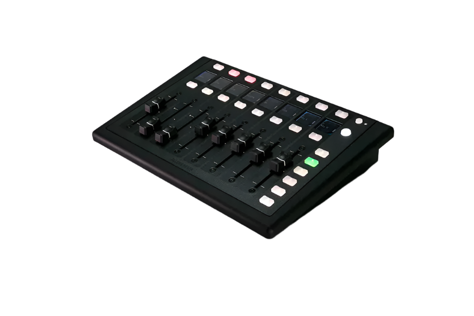 IP-8 8 Channel Motorized Fader Controller, PoE+ Powered, Includes PSU
