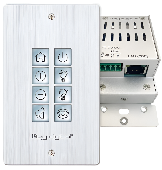 KD-WP8-3 8 Button Web UI Programmable IP Control Wall Plate Keypad