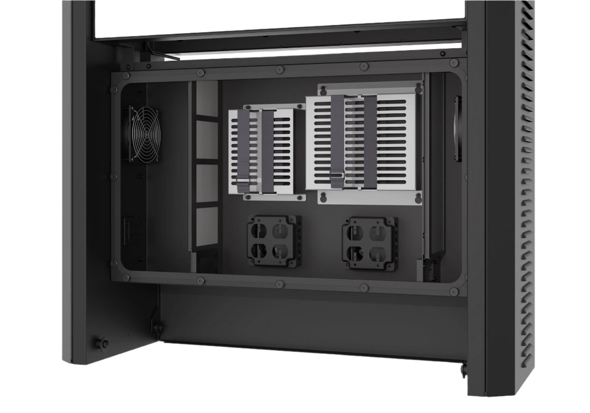 KOP55XHB2 Black Dual-Sided 55" Smart City Kiosk w/XHB554 IP66 Rated Display