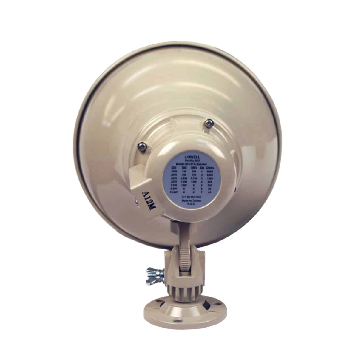 LH15TA Paging Horn 15W 70/25V Universal Swivel Mount