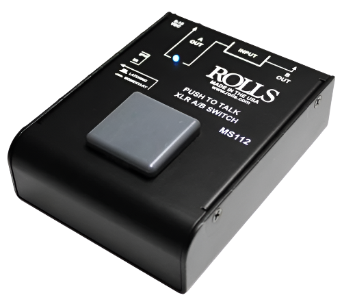 MS112 Push to Talk XLR A-B Switch