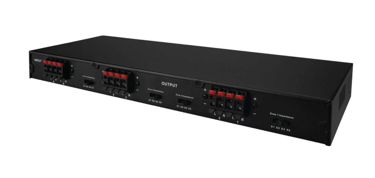 PASS4V Two Source Four Pair Stereo Speaker Select Box with Volume Control