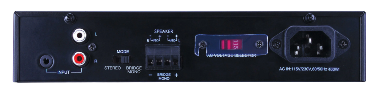 PA2X125 2 Channel 125w Class D Amplifier