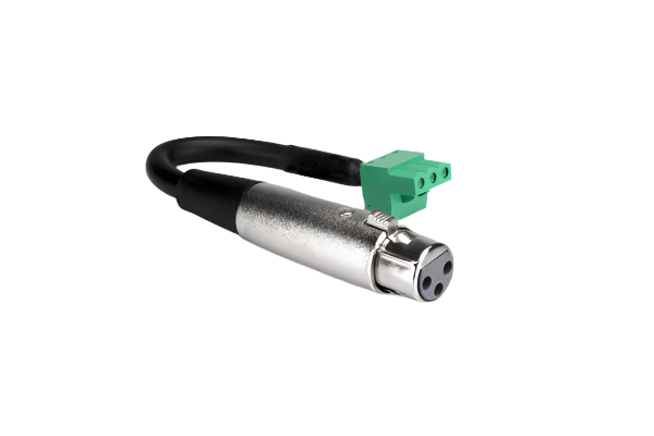 PHX206F-Bulk Low-voltage Adaptor XLR3F to PHX3F 6"