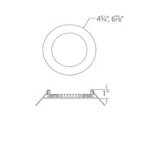 R4ERDR-W9CS-WT Lotos 4″ Round Downlight 5CCT