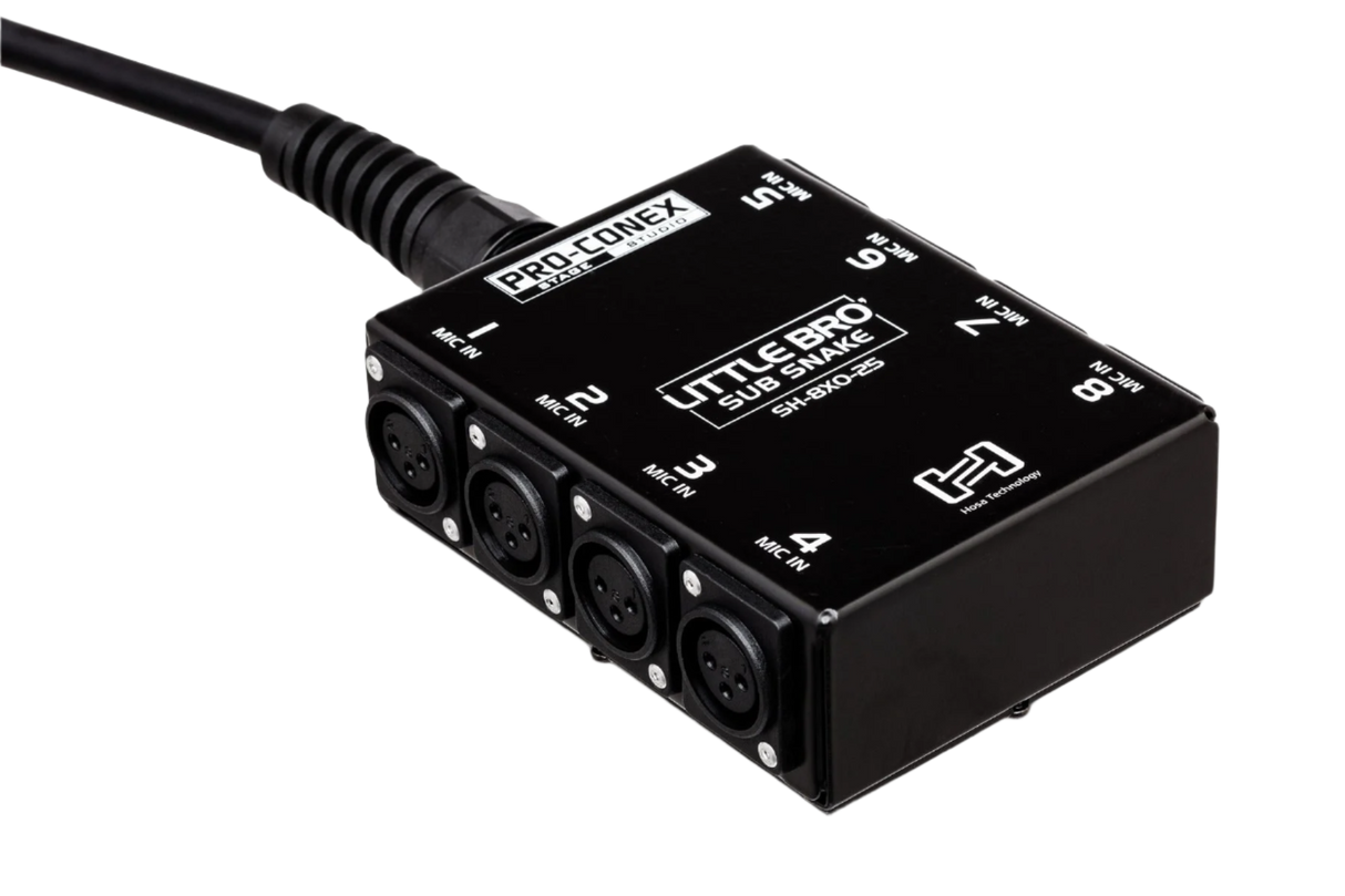 SH-8X0-25 Pro-Conex Little Bro' Sub Snake 8 X Xlr Sends And No Returns 25'