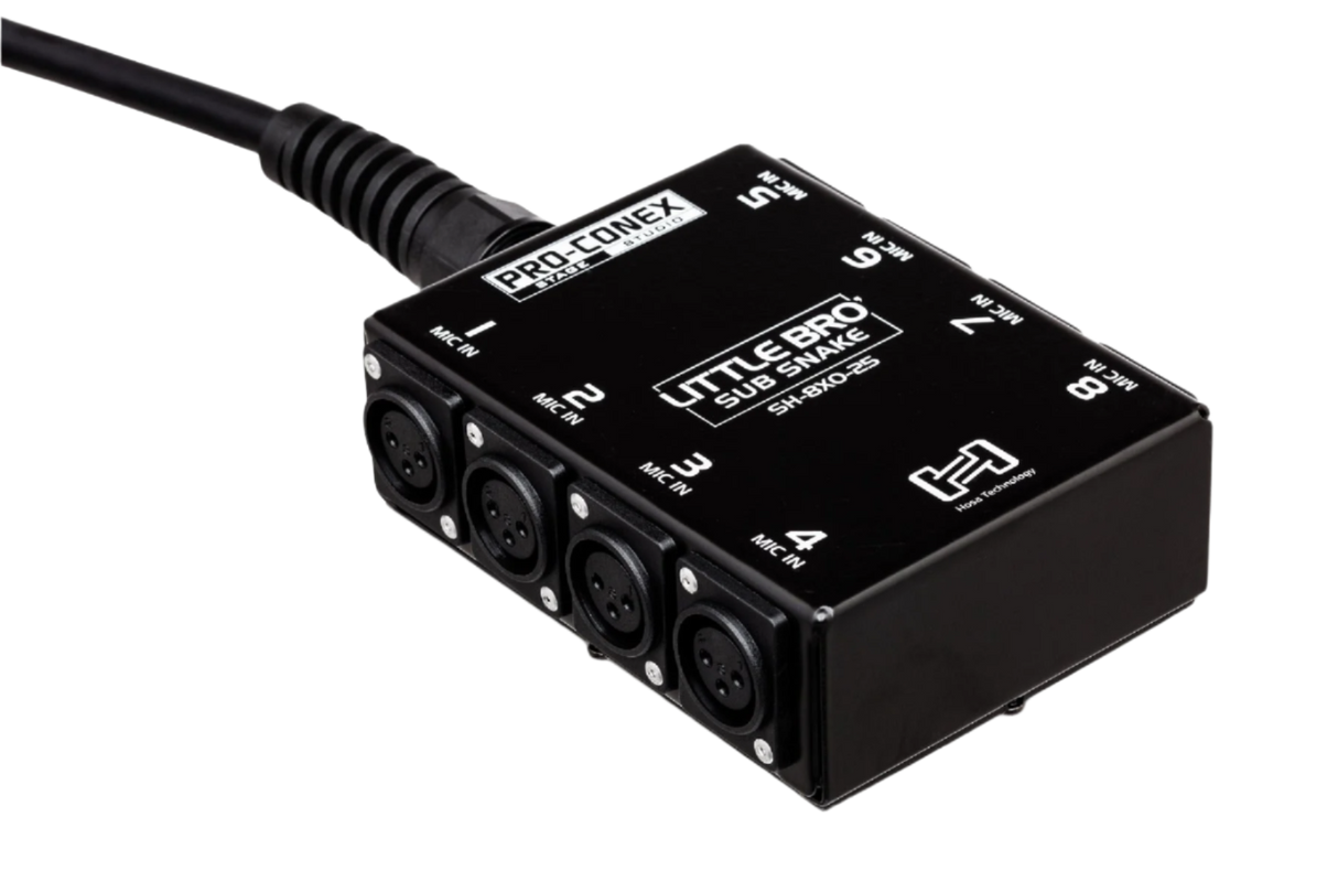 SH-8X0-50 Pro-Conex Little Bro' Sub Snake 8 X Xlr Sends And No Returns 50'