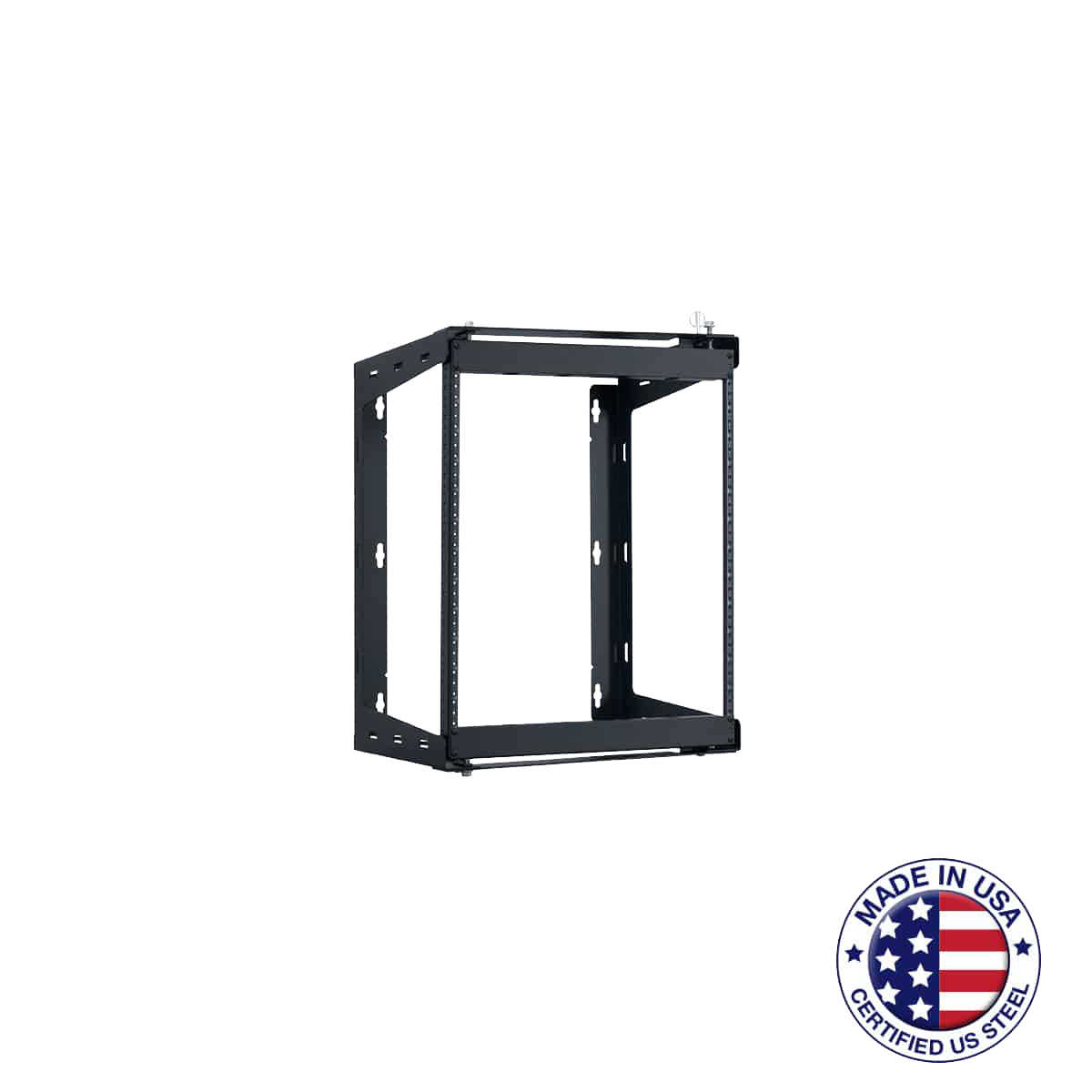 SR1218 Rack Swing Gate 12U Black