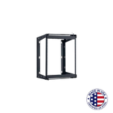 SR1218 Rack Swing Gate 12U Black