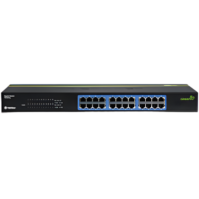 TEGS24g 24 port Gigabit GREENnet Switch (Rack Mount)