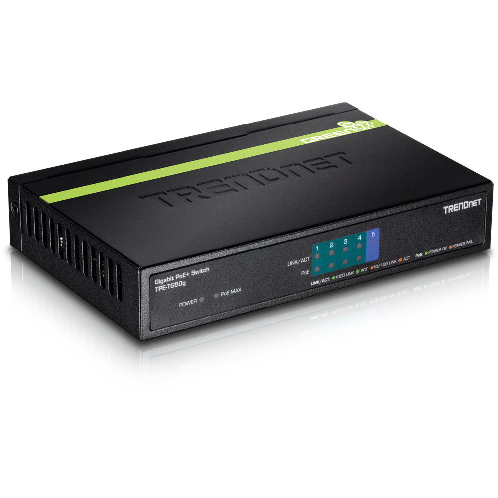 TPETG50g 5 Port Gigabit PoE+ Switch