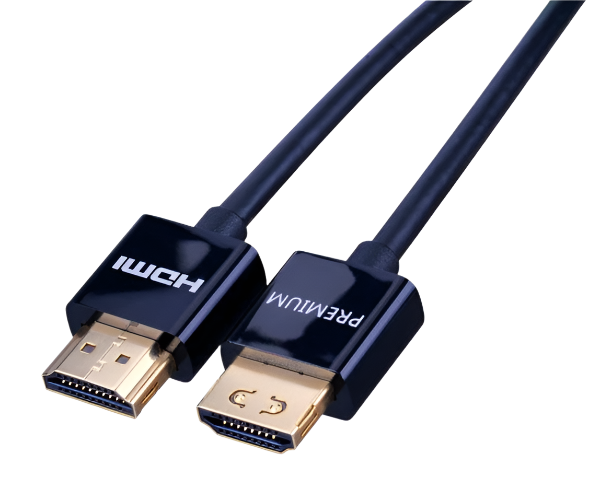 Ultra Slim Certified Premium High-Speed HDMI Cable with Ethernet 1.5-8' Lengths