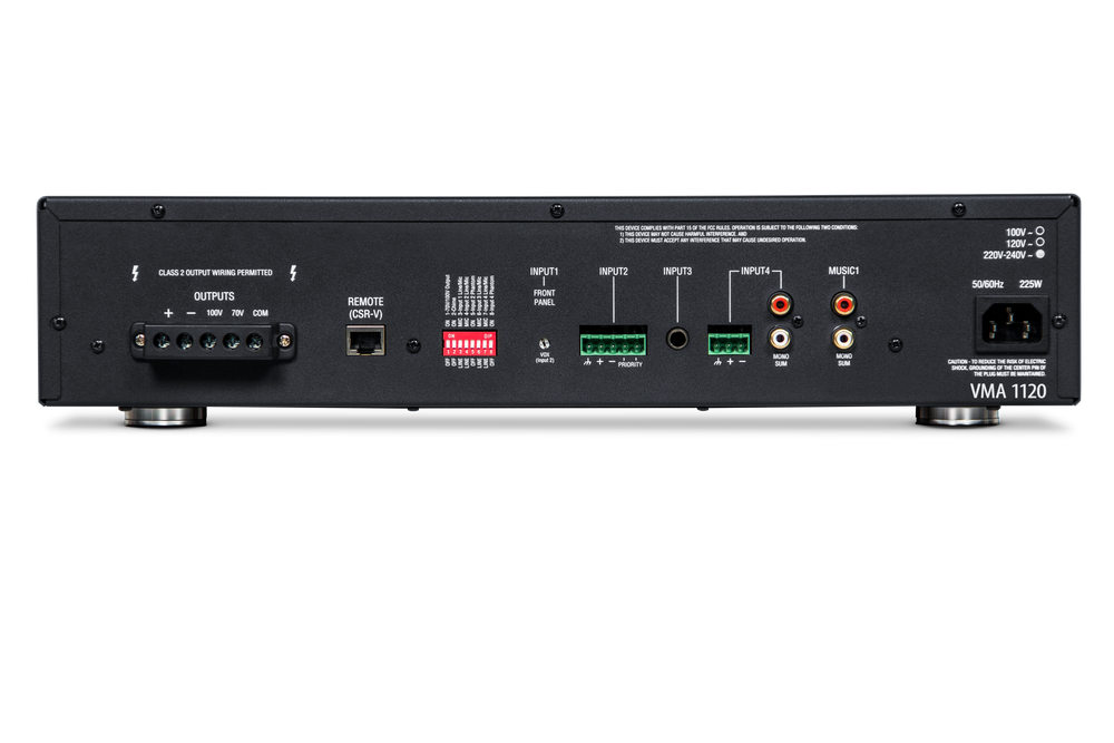 NVMA1120-0-US 5 Input 120W 70V & 8Ohm Bluetooth Mixer/Amplifier