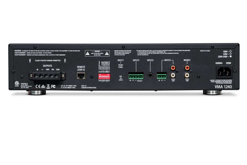 VMA 1240 5-input channel x 1-240W output channel Mixer/Amplifier