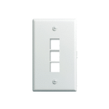 WP3403WH10 1-Gang Wall Plate 3 Port 10 Pack White