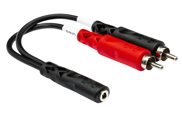 YMR197 Stereo Breakout 3.5 mm TRSF to Dual RCA