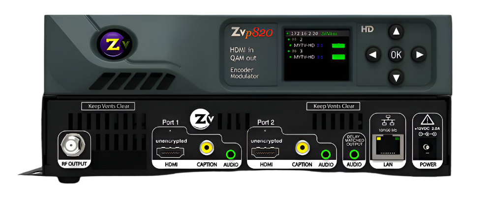 ZvPro820NA 1080p 2x Unencrypted HDMI Encoder / Modulator