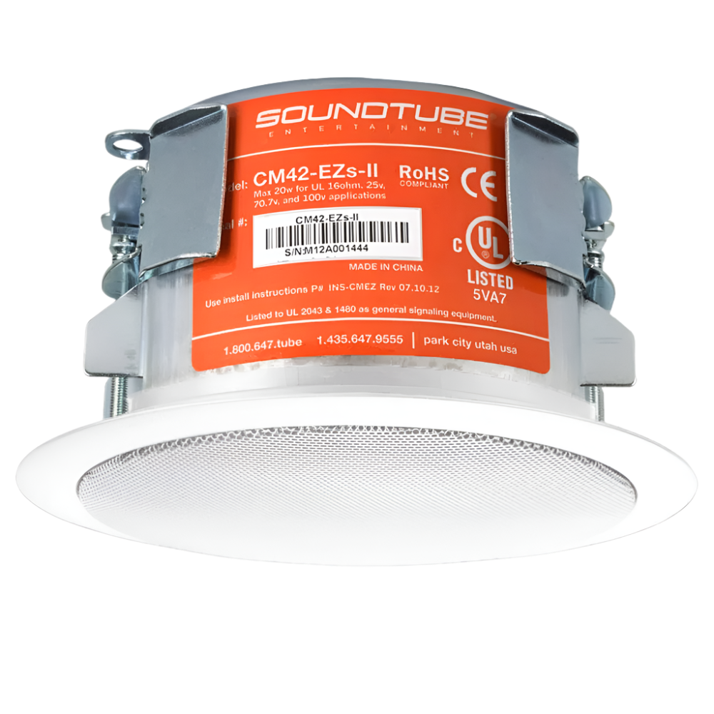 CM42EZSIIWH 4" 2-way In Ceiling Speaker with Short Can (Each)