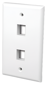 Multi-Media Keystone Wall Plate 2-Port