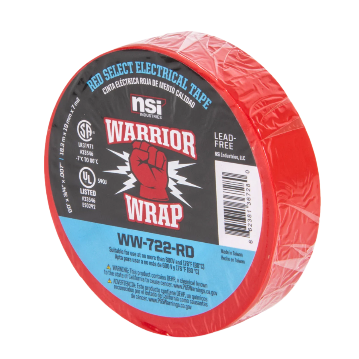 WW-722 7mil Select Purpose Vinyl Electrical Tape