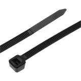 Ultraviolet Cable Ties Black 50lb 100PK 6-18"