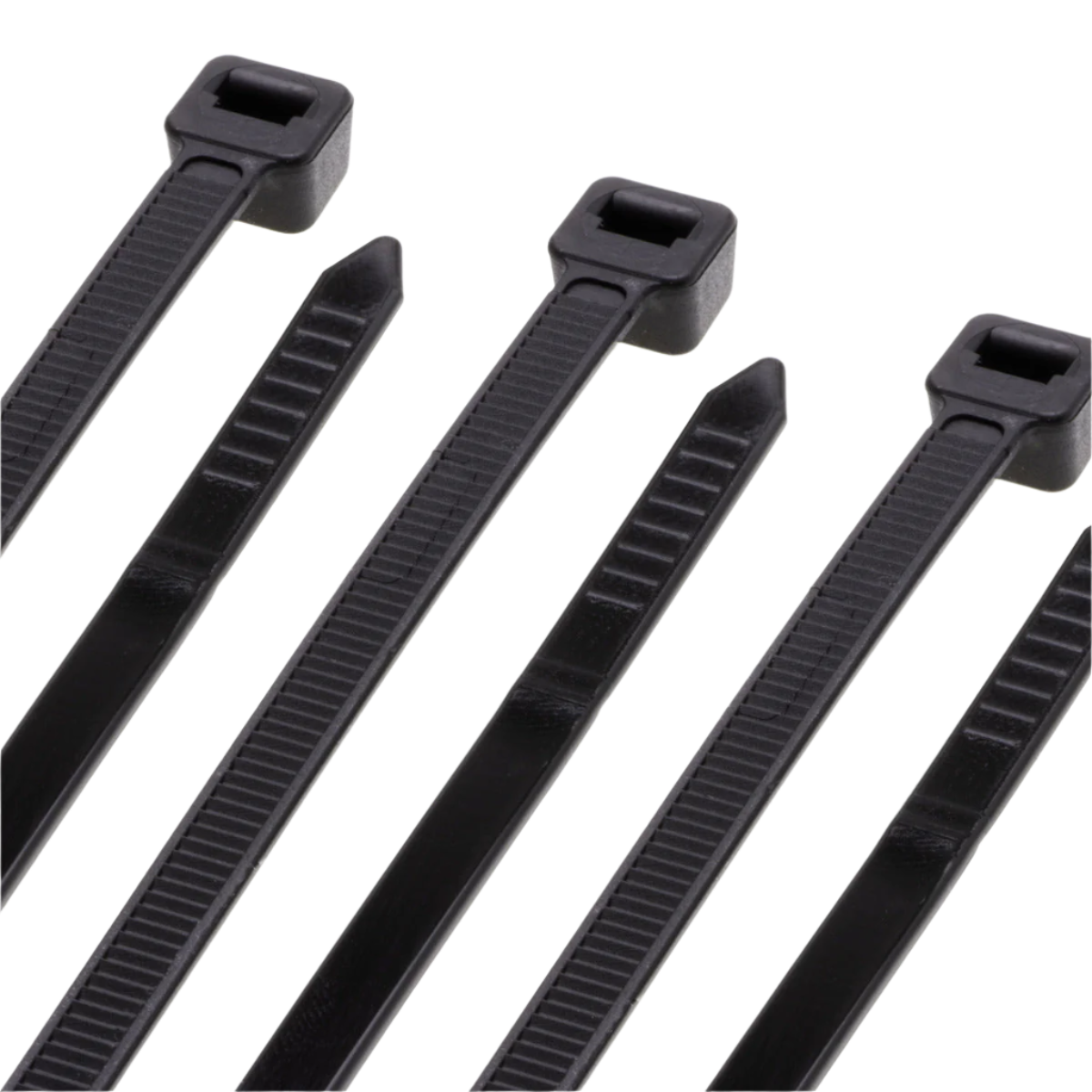 Ultraviolet Cable Ties Black 50lb 100PK 6-18"