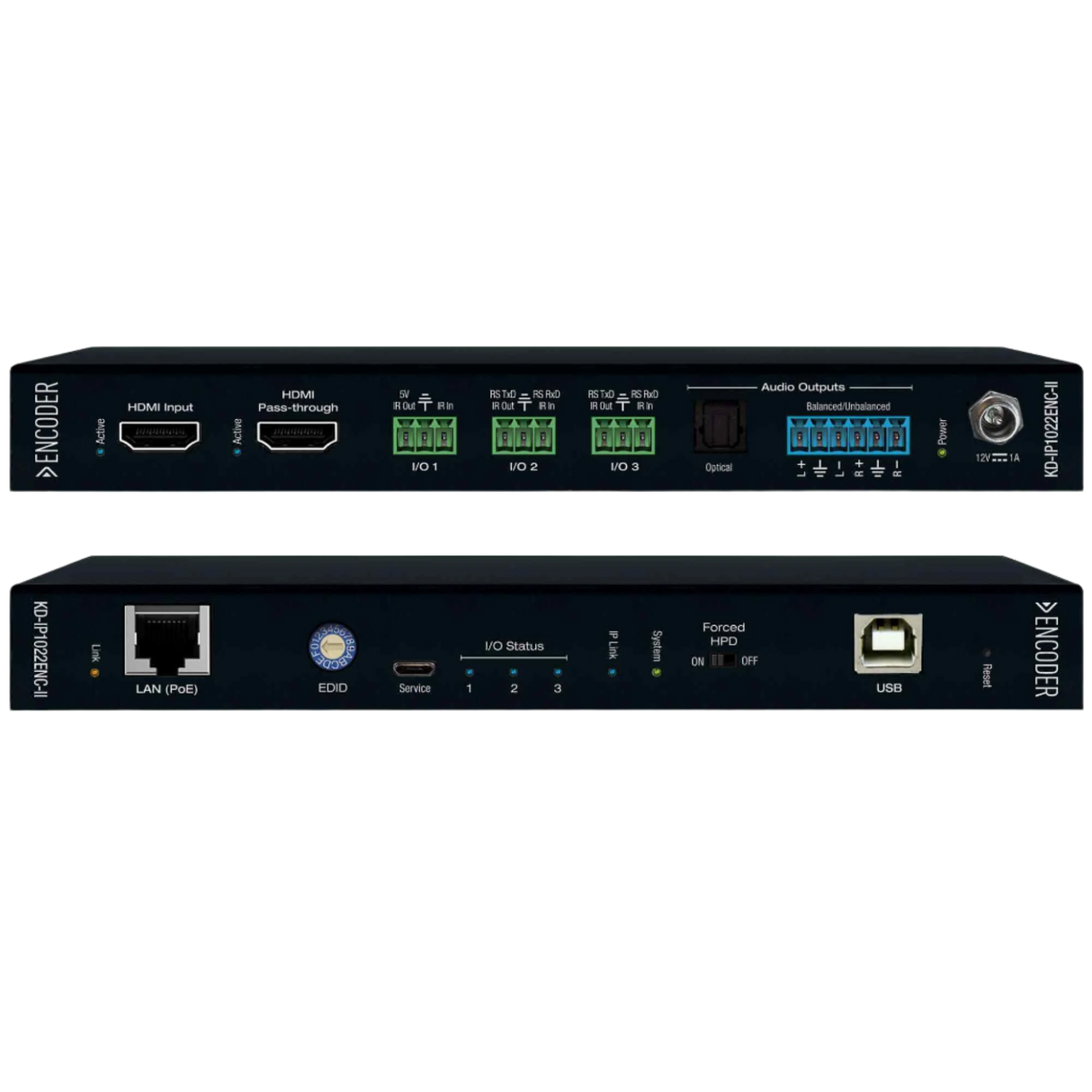 KD-IP1022ENC-II 4K AV Over IP System Encoder With Independent Av, Mosaic Video Wall