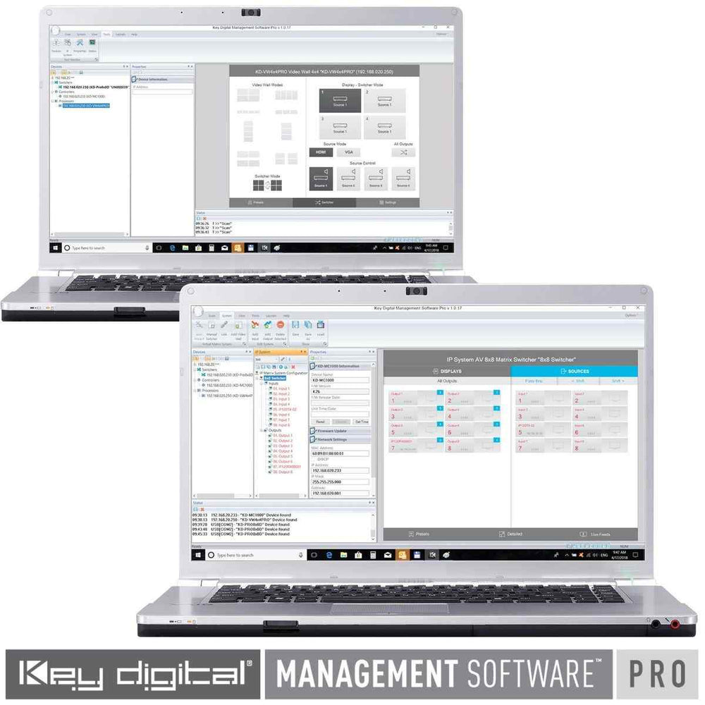 Key Digital Management Software KDMS PRO DOWNLOAD Windows PC software for setup and control of KD prod ...