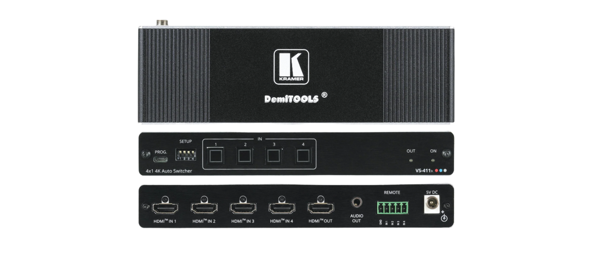 VS411X 4x1 4K HDR HDMI Auto Switcher