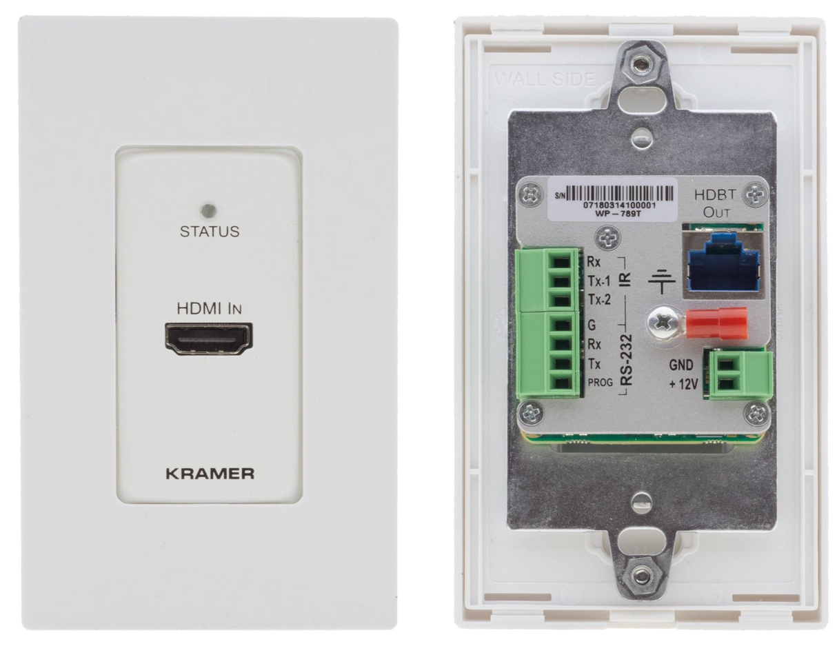 WP-789T 4K60 4:2:0 HDMI 1–Gang PoE Wall–Plate Transmitter
