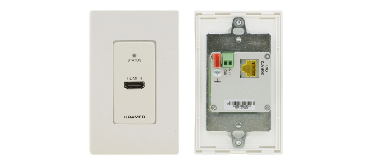 WP-871XR 4K HDR HDMI 1–Gang PoC Wall–Plate Transmitter Long Reach  DGKat