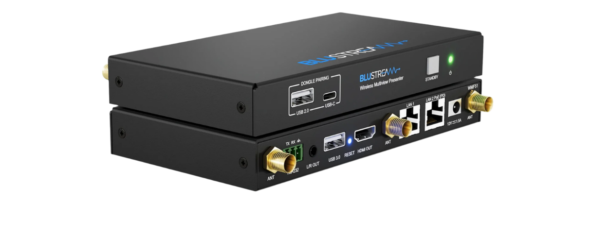 WMF51 Wireless Multiview Presenter with Airplay Miracast Chromecast and Wireless Dongle Multiview