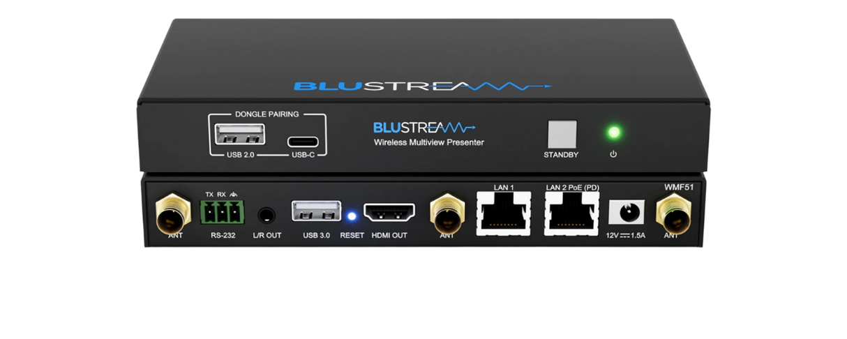 WMF51 Wireless Multiview Presenter with Airplay Miracast Chromecast and Wireless Dongle Multiview